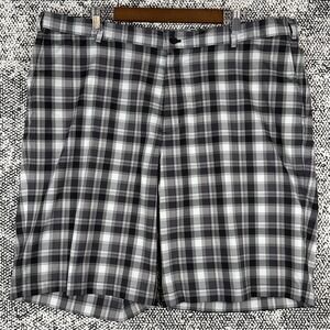 Slazenger Polyester Golf‎ Shorts Mens 42 Plaid Lightweight High Rise